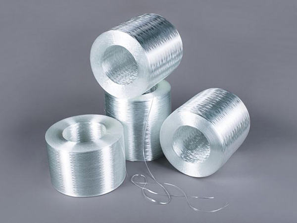 Glass fiber straight yarn